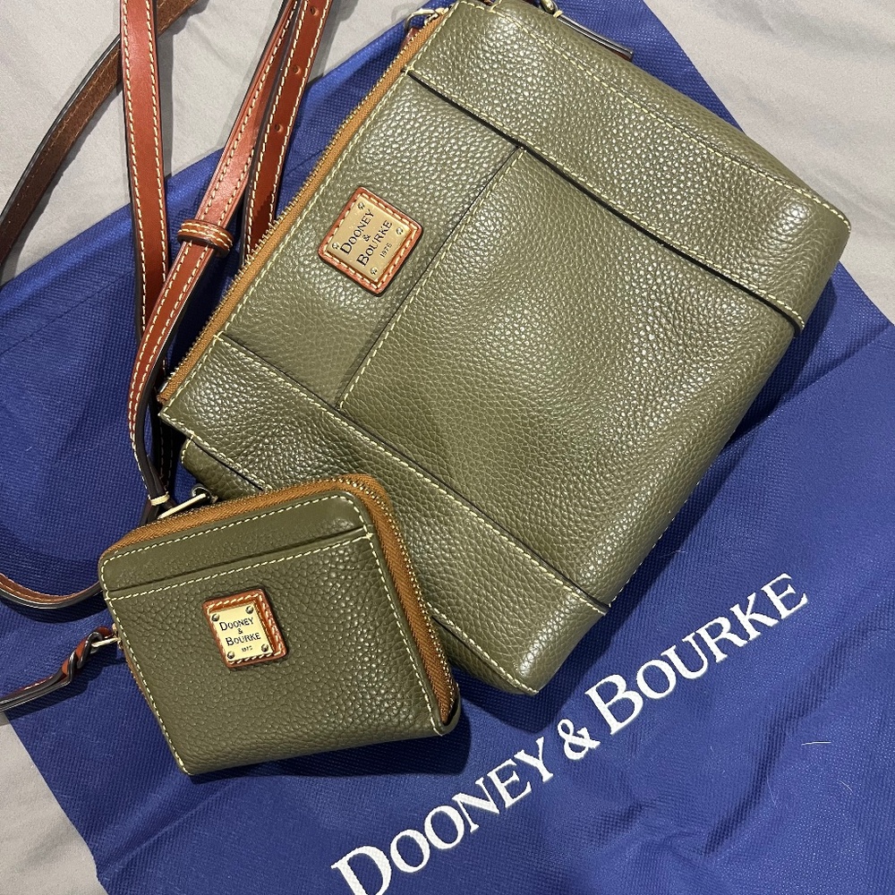 Dooney and Bourke crossbody AND wallet !!